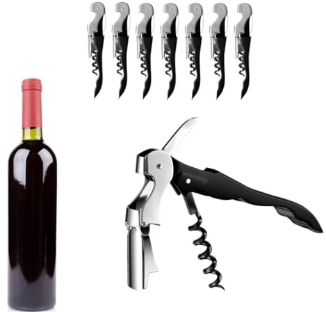 LATRAT Professional Limonadier Corkscrew, 3 in 1 Steel Corkscrew, Professional Foil Cutter for Sommeliers, Waiters and Bartenders