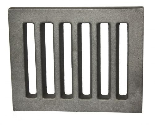 Grille plate en fonte rectangulaire 20 mm d'épaisseur 215 x 165 mm (largeur x profondeur).