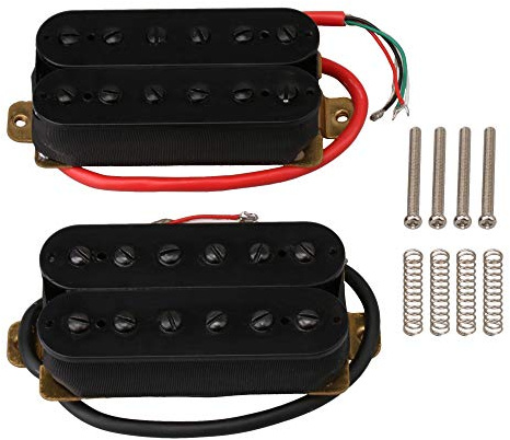 Yibuy Black Metal HBBC-BK Guitar Pickup Humbucker 2 Pieces Set of 2