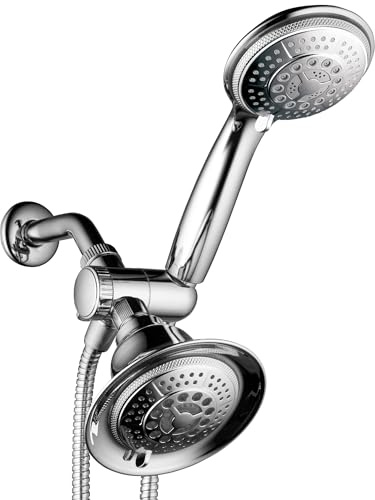 Hotel Spa 2 in 1 Shower System LED Shower Head with Hands-Free Option and LED Lighting
