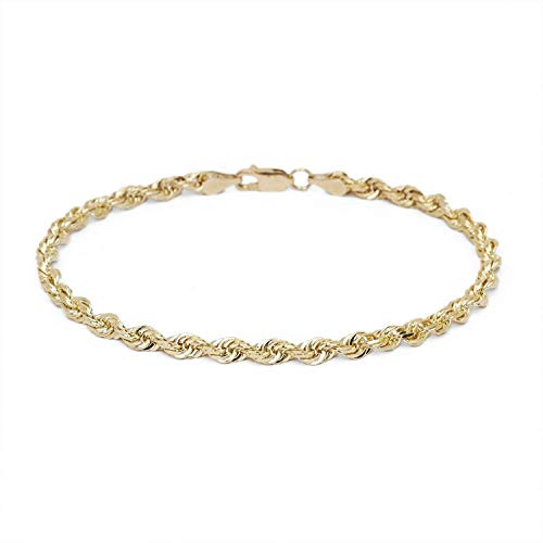 PRINS JEWELS 14 karat / 585 Gold Kordel Armband Gelbgold 3 mm. Breit