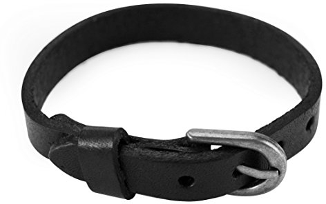 axy LAM15! Lederarmband Leather Bracelet! Surferarmband Schmuck (Schwarz)