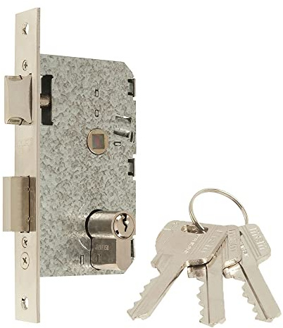 Mcm 2501-145AN311 - Cerradura recto entrada 45 en:30-30 niquelado