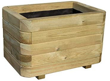 AVANTI TRENDSTORE - Hannes - Fioriera in legno massiccio adatto per il balcone/giardino, ideale per fiori e decorazioni. Disponibile in diverse misure (40x35x60 cm)