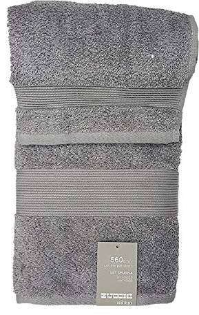 Zucchi Nuovo Solo Tuo Set 1+1 Asciugamano Viso più Asciugamano ospite in Spugna Puro Cotone Pettinato da 560gr/metro Quadro, Ombra 1736