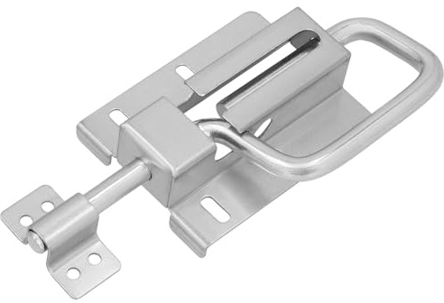 KOTARBAU® Torriegel 120/12 mm Türriegel Bolzenriegel Sektionaltor Federriegel Schubriegel Torschlossriegel Torschieber Türschieber Verzinkt Silber