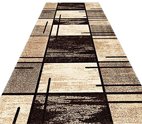 KKCF Läufer Teppiche Flur rutschfest Volle Farbe Nicht Verblassen Fleckenresistent Einfach Zu Säubern Anti-Verschütten Ballaststoff,2 Farben (Color : B, Size : 0.9x3m)