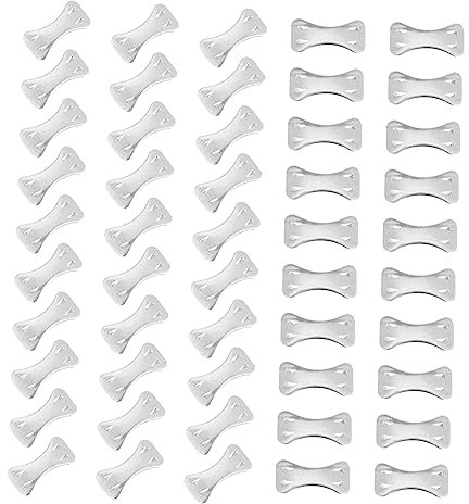 LALAFINA 300pcs Metal Fastener Clips Butterfly Clips for Bandage Wraps Elastic Bandages and Compression Use Replaceable Clasp Accessories for