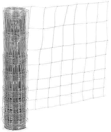 Wiesenfield WIE-WF-120, stängsel, höjd 100 cm, maskbredd 15 cm, längd 50 m, vildstaket, fårstaket