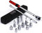 MOCINE Chiave dinamometrica 3/8, 5-60 Nm, set di chiavi dinamometriche per bicicletta e candela 13 pezzi, inclusa asta di prolunga da 250 mm, adattatore da 3/8 a 1/2 e 1/4, manicotto per candela