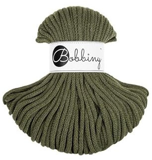 Cordón trenzado de algodón de, 5 mm x 50 m, versátil para tejer, manualidades y decoración, cuerda colorida