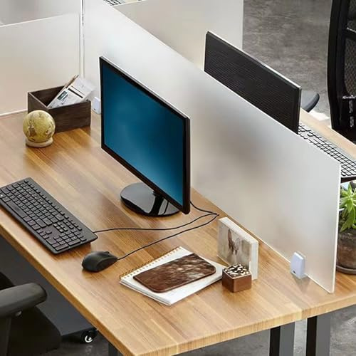 Machtiging Schreibtischteiler,Desktop-Schallwand,Sichtschutz Aus Acryl Tisch-Sichtschutz,Schalldämmende Trennwand für den Schreibtisch,reduziert Lärm und visuelle Ablenkungen,für Büros,Klassenzimmer