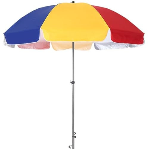 Sombrilla grande impermeable de playa con base para uso comercial y exterior
