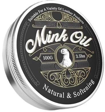 Minkolja för läderstövlar, minkolja för läder | Mink Oil Leather Care Cleaner - naturlig fuktgivande rengöring av pastor, mjukgör och återställer väskor, stövlar, kläder, möbler