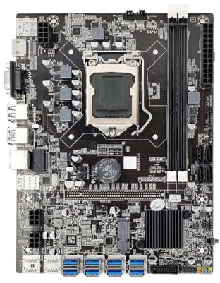 mophrati B75 LGA 1155 Scheda Madre Del Computer CPU Set -compatibile VGA 16 GB Massima RAM Scheda Mining Schede Madri PC Desktop