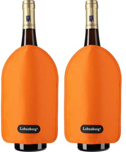 Kühlmanschette für Wein, Sekt und Champagner (2h Kühldauer) (2er-Set) | Flaschenkühler - Weinkühler Manschette - Weinmanschette zum Kühlen von Flaschen - Wine Cooler Sleeve