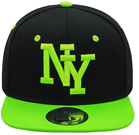 JOHNNY CHICOS NY New York süße Kindercap Kinder Cap Snapback 49-56cm Kopfumfang, Größe:Kinder;Farbe:NY Blk Grün