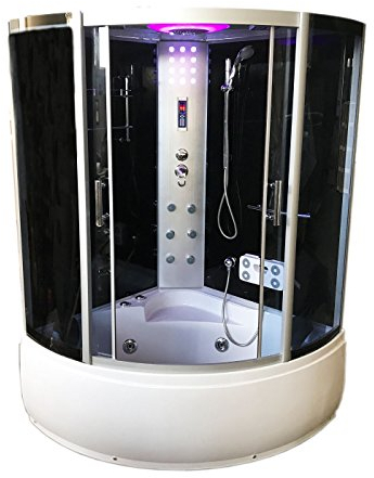 Whirlpool Bath TUB SPA Whirlpool Shower 130 x 130 cm HOT TUB Milan