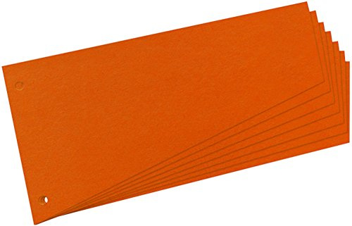 Herlitz Trennstreifen Trapez 230 x 120 mm (500 Stück, orange)