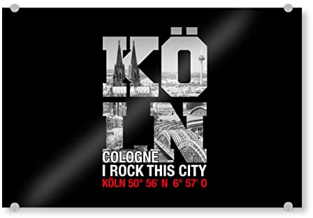 artboxONE Acrylglasbild 30x20 cm Städte/Köln I Rock KÖLN Bild hinter Acrylglas - Bild Köln Colonia I Rock