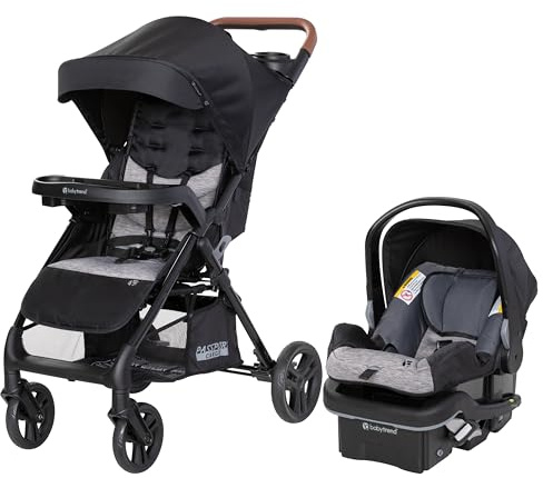 Baby Trend Passport Cargo Travel System (with EZ-Lift™ Plus Infant Car Seat), Black Bamboo