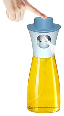 Abbto Pulverizador de aceite mejorado - Frasco rociador de aceite de oliva para hornear | Vaporizador de aceite de oliva 180 ml, nebulizador de aceite, Vaporizador de aceite para ensalada, Cocinar