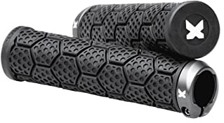 Sixpack D-Trix AL Lock-On Fahrrad Schraubgriffe schwarz/titanfarben