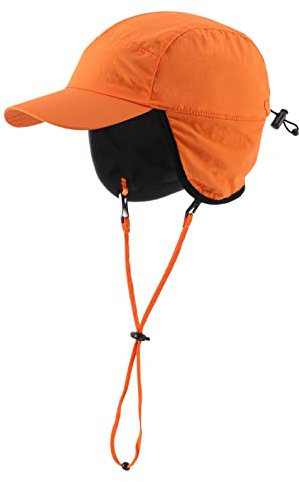 Magracy Outdoor-Baseballkappe für Herren, wasserdicht, Wintermütze mit Ohrenklappen
