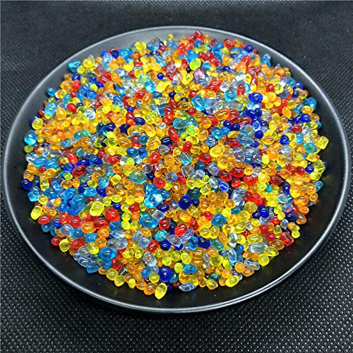 HXSCOO 50g K5 Mini Mix Vetro Ghiaia Pietra Smalto Colorato Rock Aquarium Fish Tank E126 Pietre e Cristalli