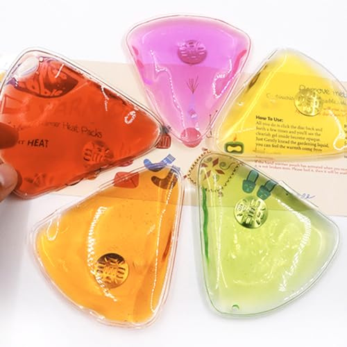 coldchill Snap It Hot/Cold Gel riscaldanti istantanei, scaldamani istantanei, per adulti e bambini, cuscino caldo istantaneo, impacco caldo, scaldamani per il corpo (5 colori)