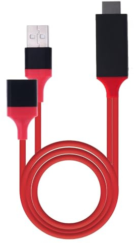 REY Cable HDTV HDMI Macho Full HD a USB Macho - Hembra para Android e iOS