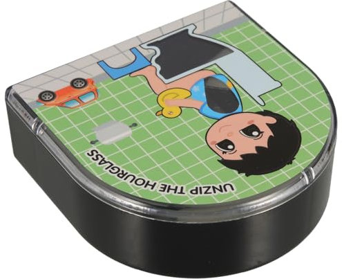 Alipis 5-Minuten Sanduhr Timer Aus Glas Kinder Badezimmer Dekor Lustige Toiletten Sanduhr Geräuschlos Haushalt