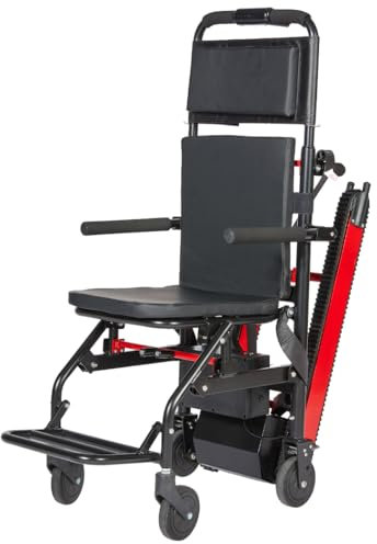 Sedia A Rotelle Per Arrampicata Su Scale Cingolata,Montascale Elettrico Cingolato,Sedia Per Salire E Scendere Le Scale,Montascale Per Anziani,Carico Sicuro 165 Kg/373 Libbre A