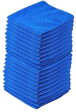CLENEA Paños de Limpieza de Microfibra for el hogar, Toallas de Secado y Lavado de Coches, Pulido de Detalles automático, Limpieza del hogar, 100 Uds.