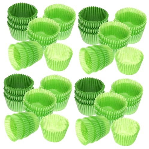 Amosfun 4 Juegos Bandeja De Pastel Cajas De Cupcakes De Papel De Oro Tazas De Postre Soporte De La Magdalena Moldes Para Muffins Papel Antigrasa De Calidad Alimentaria Green 1000 Uds * 4