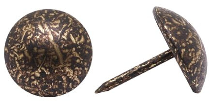 SWZHAI 120 Stück Polsternägel für Möbel, Vintage-Stil, dekorative Nägel, Metall, Polsternägel, schwarze Daumennägel für Möbel, Sofa, 16 x 20 mm