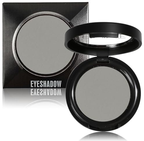 Matte Grey Single Eyeshadow - Pressed Fine Powder, Intensely Pigmented for Longwear Day & Night Looks, Wet & Dry Application, Suitable for All Skin Tones, Mineral Oil Free