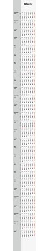 rido/idé 2-Jahres-Ersatzkalendarium 2026/2027 | 94×1320 mm