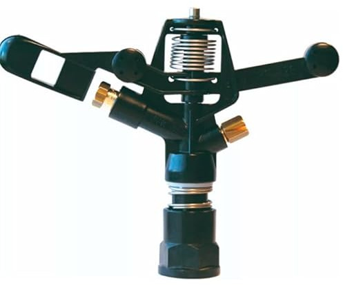 Aspersor de Impacto VYR-36 de plástico Reforzado con Rosca 3/4 Hembra BSP Ideal para riego agrícola y Jardines Grandes