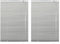 Deco Company Alu-Jalousie ohne Bohren, Zum Klemmen, Inkl. Klemmträgern, Sichtschutz, Lichtschutz, Blendschutz, Aluminium-Jalousie, Silber, 80 x 220 cm (Packung mit 2)