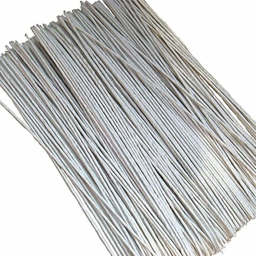 BANGHA Blumendraht,Basteldraht 100 stücke 20# Flower stub stams Papier floral Tape Eisen draht künstliche Blume Stich stams Handwerk dekor seife hält Blumen stam(White)