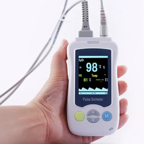 Veterinärpulsoximeter, Handhund -Vet -Oximeter, PETS -Pulsfrequenzmonitor, Ohr-/Zungen -Spo² -Sensor, 2,4 -Zoll -Display, für Katzen, Hunde und kleine Tiere