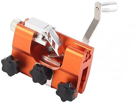 Thonlai Hand Crank Chain Saw Sharpener, Portable Manual Chainsaw Chain Sharpener Jig Tool, with Standard 30° Angle Jaw, for All Chainsaws