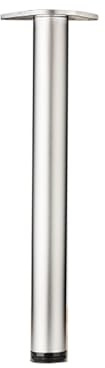 Edelstahl-Tischbeine, 110 cm, 1 Stück, mattsilberfarben, Möbelfüße mit Schrauben für Küche und Heimbüro, stilvolle und starke Unterstützung für moderne Möbel