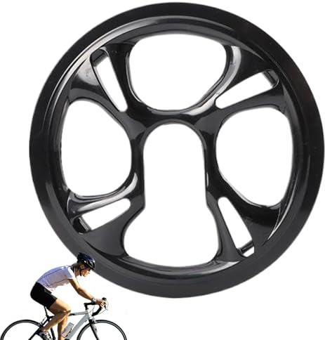 Bike Chain Guard, 4 Holes 48 Teeth Plastic Bike Chain Cover, Practical Universal Protector for Most Bikes, Mountain Bikes, City Road Guard