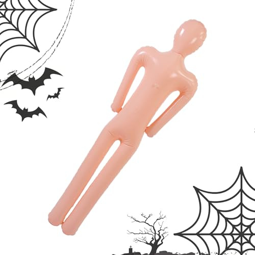 Halloween uppblåsbar kropp - Realistiskt cosplay mannequin, skrämmande gårdsdekoration prop | Haunted House Party ytter Display, i full storlek Human Model Figure för Window Escape Rooms