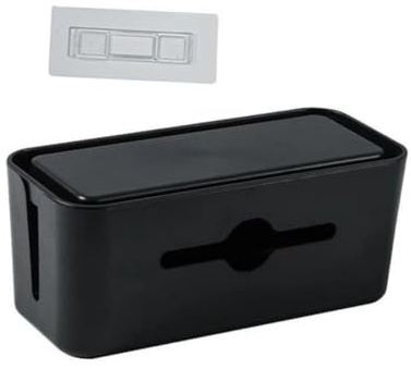 Veemoon Patch Board Cable Management Box for Desktop Organizing Charging Cables and Power Lines Cord Wire