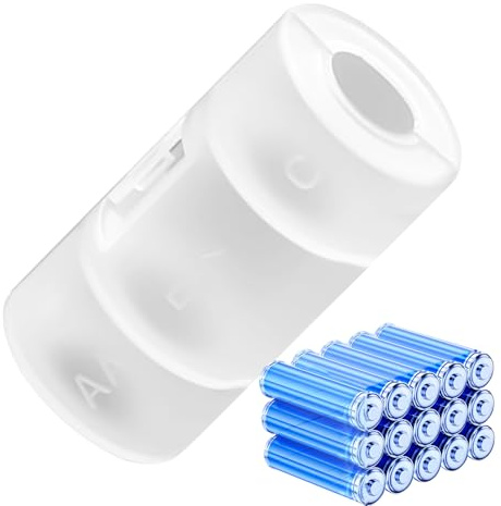C-Batterie-Adapter AA auf D, Batterie-zu-Elektro-Konverter, Umwandlungshalter für Geräte, Camping, Zuhause, Werkstatt, Outdoor