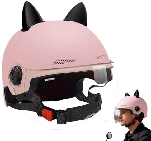 eizliyorum Scooter Helmets for Women | Adjustable Riding Accessories - Commuting Helmet with Visor - for Men Women Riding Biking Cycling Motorcycle Bicycle Skateboard Scooter