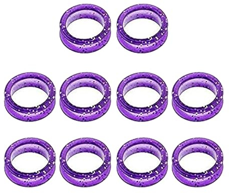 Forbici per Capelli da Barbiere Anelli per Dito Silicone Comfort Migliorato Presa Inserto per Pollice per Forbici per Toelettatura Capelli Forbici per Animali Domestici Viola